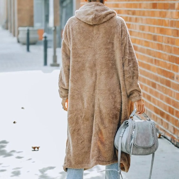 NIB HYFVE HYFVE HYFVE SNOOZE POCKETED SOFT KNIT HOODED JACKET🧥-MOCHA🤎, S, BNIB - Picture 5 of 7